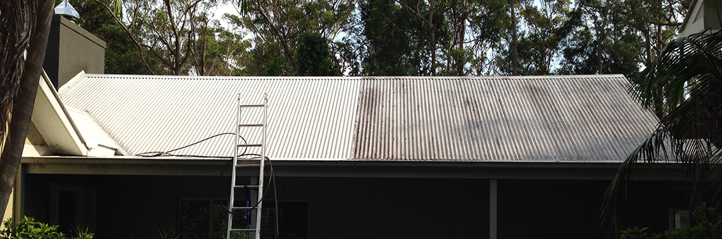 high pressure corrugated iron roof cleaning Sydney