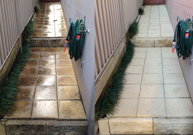 high pressure paved pathway cleaning Sydney